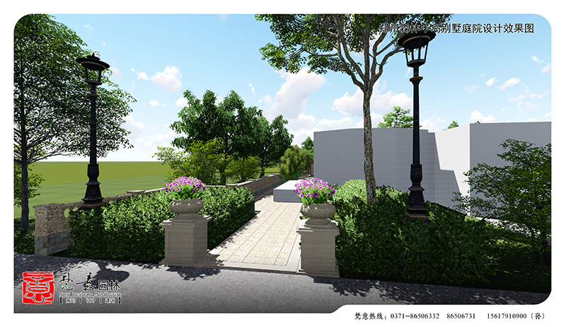 建業(yè)森林半島別墅庭院設(shè)計(jì),別墅庭院設(shè)計(jì)